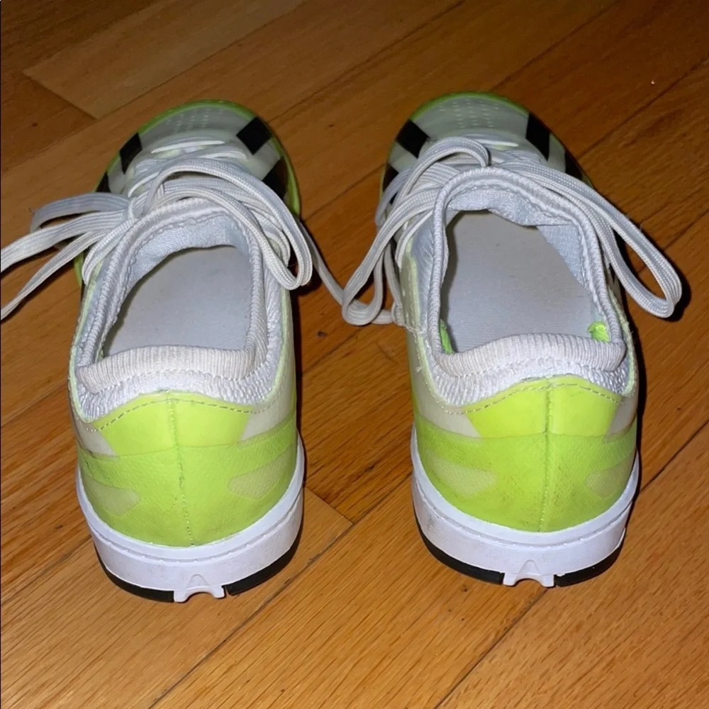 Adidas Crazyfast Kids Lime Green and Black Turf Shoes Sneakers - Picture 5 of 7